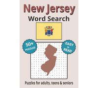 New Jersey Word Search Puzzle Book: Search with Easy to Read Print about New Jersey cities, wildlife, rivers and more | 6x9 inches, 110 pages | 50+ ... Gifts for Vacations, Holidays & Free Times