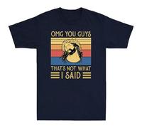 New Jesus OMG You Guys That's Not What I Said Vintage Men's T-Shirt Cotton Black Tee T-Shirt Black XL