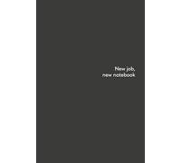 New Job, New Notebook: Black Grey 6x9" Dot Notebook Journal, Leaving Gift for Work Colleagues, Gift Idea, Co-workers, colleagues, friends, boss