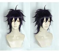 New JoJo's Bizarre Adventure Ghirga Narancia Parrucca cosplay Corto Nero Viola Capelli da festa per Natale Halloween