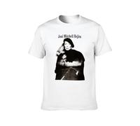 New Joni Mitchell Hejira Album Canadian Singer Casual Round Neck T Shirt White S