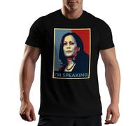 New Kamala Harris Im Speaking Stephen King Shows T-Shirt Maglietta per Uomo Nera Size XL