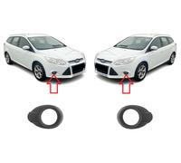 NEW Kit Copri Fendinebbia Ford Focus MK3 11-14 Surround Nero Coppia
