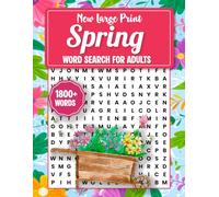 New Large Print Spring Word Search For Adults: Fun and Relaxing Word Find Puzzles for Adults & Seniors, Large Print Book with Solutions.