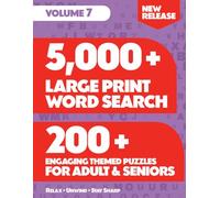 New Large Print Word Search Puzzle Book for Adults & Seniors Volume 7: Easy & Relaxing Brain Games with 200+ Engaging Themed Puzzles - Connect, Unwind, Boost Memory & Enjoy Hours of Fun