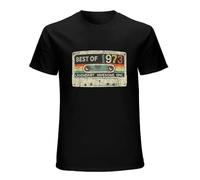 New Limited Vintage 1973 Limited Edition Cassette Tape 50th Birthday T-Shirt T-Shirt Black XL