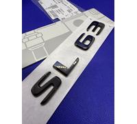 New Logo MERCEDES AMG SL63 Sl 63 Cromo Dark Scuro Badge Originale A2328177100 Gt