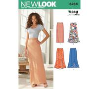 New Look 6288, Misura A Maglia da Donna Pull-On da Cucito per gonne da Donna, Multicolore