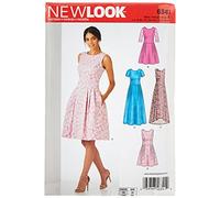 New Look 6341 - Cartamodello per Vestito da Donna, in 3 Lunghezze, Taglia A, Multicolore