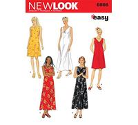 New Look 6866, Cartamodello per Vestito Donna, Livello Facile