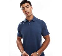 New Look - Camicia a maniche corte blu navy testurizzato L
