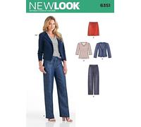 NEW LOOK - Cartamodello 6351 involucro, gonne, pantaloni e giacca