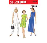 New Look cartamodello 6602: Abiti da Donna, Taglia A, Cotone, A (S-M-L-XL-XXL)
