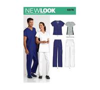 New Look Cartamodello 6876 – Camice da donna – Taglia A – Carta, Multicolore