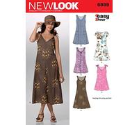 New Look cartamodello 6889: Abiti da Donna, Taglia A, Carta, Bianco, A (8-10-12-14-16-18)