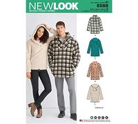 NEW LOOK cartamodello, Paper, Bianco, da 32 a 50