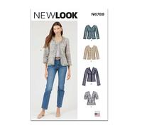 New Look Cartamodello UN6789A per giacche da donna A (8-10-12-14-16-18)