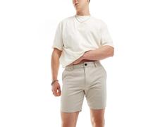 New Look - Chino corti slim color pietra-Neutro W30 L32