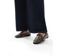 New Look - Mocassini con morsetti in similpelle PU color kaki-Verde 36