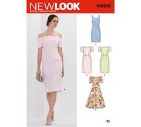 New Look N6615 - Cartamodello per abiti da donna, colore: bianco, vari