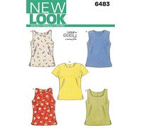 New Look NL6483 - Cartamodello per Canotta + T-Shirt, Dimensioni: 22 x 15 cm