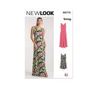 NEW LOOK Paper Pattern UN6775A - Cartamodello per abito da donna, in maglia, disponibile in due lunghezze (XXS-XS-S-M-L-XL-XXL)