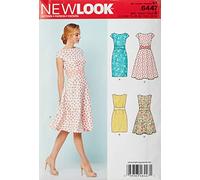 New Look Sewing Pattern 6447A-Cartamodello per Abiti da Donna, Carta, Bianco, 22.00 x 15.00 x 1.00 cm