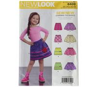 New Look Sewing Pattern UN6409A Autumn Collection Child's Pull-On Skir