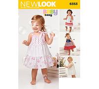 New Look Simplicity Cartamodello 6353: Abiti e Mutandine per Bambini, Taglia A, Multicolore, A (NB-S-M-L)
