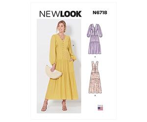 New Look UN6718A Vestito da donna A (8-10-12-14-16-18-20)