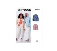New Look UN6724A Camicia Unisex A (XS-S-M-L-XL)
