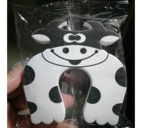 New Lovely Cartoon Animal Baby & Kids Toddler Child Safety Care Security Door Stopper Protector Corner Protezione dita Finger Guard, Mucca bianca