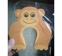 New Lovely Cartoon Animal Baby & Kids Toddler Child Safety Care Sicurezza Porta Stopper Protezione d'angolo Protezione per la protezione delle dita, Scimmia del caffè
