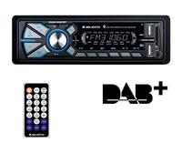 Majestic DAB-442 BT - Autoradio RDS FM stereo/ DAB+ PLL, Bluetooth, Doppio USB, Ingressi SD/AUX-IN, 180W (45W x 4ch), Nero