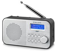 New Majestic RT-194 DAB Portatile Digitale Nero, Argento