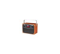 New Majestic RT-197 DAB Orologio Digitale Nero, Legno