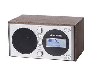 New Majestic WR-162 DAB Digitale Argento, Legno - Nouvo