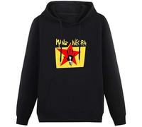 New Manonegra Mano Negra Manu Chao Long Sleeve Hoody Sweatershirt Pullover for Men Unisex Hoodie Black S
