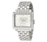 New-Marc Ecko Lucidato Color Argento+Rettangolo Quadrante+Cristalli Orologio