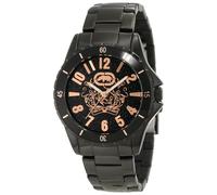 New-Marc Ecko Lucido Nero Tono + Oro Rosa + Glitz Quadrante Design Watch