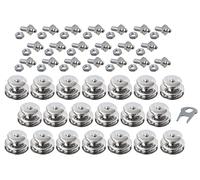 New Marine TENAX - 20 pezzi superiori grandi + viti filettate M5 x 10 mm + chiave