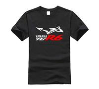 New Men T-Shirt Men Style Motorcycle Fans R6 T-Shirt YZF-R6 Supersport Motorcycle T-Shirtcasual T Shirts Black L