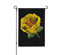 New Mexico And Rose Bandiera Da Cortile Durevole Bandiera Da Esterno Moda Bandiere Da Cortile Per Celebrazione Soggiorno Festival 30X45cm