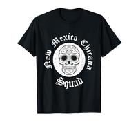 New Mexico Chicana Squad | Abbigliamento Latina Teschio Messicano Maglietta