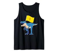 New Mexico Flag Dinosaur T-Rex Desert Santa Fe Uomo Donna Canotta