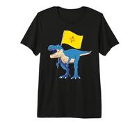 New Mexico Flag Dinosaur T-Rex Desert Santa Fe Uomo Donna Maglietta Premium