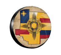 New Mexico Flag Map01 Copricerchio 14-17 pollici copertura di scorta per pneumatici di Traile Rv Suv camion duro pneumatico copertura morbida