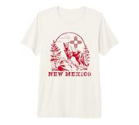 New Mexico Mountain Lion & Zia Outdoor Hiking Maglietta Premium