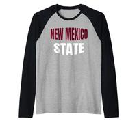 New Mexico Stato Maglia con Maniche Raglan