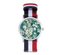 New Mexico Yucca State Flower Orologio da polso al quarzo personalizzato con numeri arabi con cinturino regolabile per uomo donna
